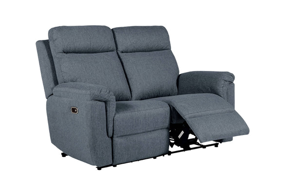 Bowie 2 Seater Recliner Sofa Azul picture with reclined seat