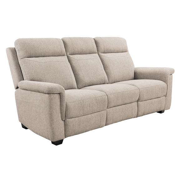 Chic three-seater sofa designed for comfort.