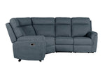 Bowie Corner Sofa Electric Recliner Azul side view picture