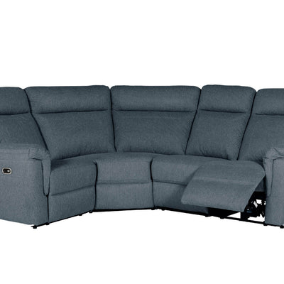 Bowie Corner Sofa Electric Recliner Azul