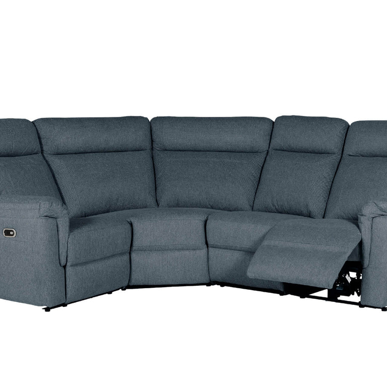 Bowie Corner Sofa Electric Recliner Azul