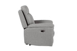 Bowie Electric Recliner Armchair Grey side view picture