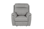 Bowie Electric Recliner Armchair Grey front view picture