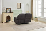 Bremen 2 Seater Sofa Electric Recliner Gunmetal picture from the back