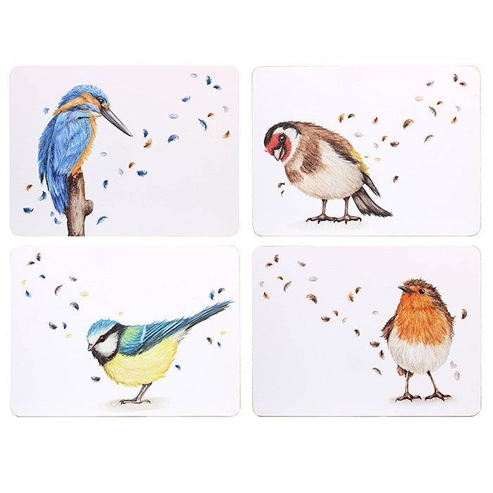 British Birds Placemats Set of 4 - Dining Collection Table Mats