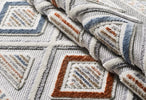 Broadway Geometric Rug 4945A Silver picture of the rug colors