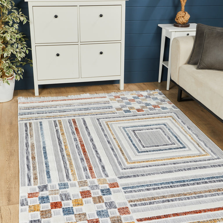 Broadway Geometric Rug - 4950A Natural
