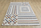 Broadway Geometric Rug 4950A Natural picture on the floor