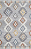Broadway Geometric Rug - 5182A Grey & White picture of the rug design