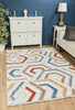 Broadway Geometric Rug 5185A Ivory & Yellow lifestyle picture