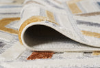 Broadway Geometric Rug 5185A Ivory & Yellow picture of the border