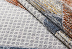 Broadway Geometric Rug 5293A Blue & Rust picture of the rug colors