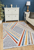 Broadway Geometric Rug - 5296A Light Grey life style picture