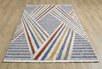 Broadway Geometric Rug - 5296A Light Grey picture on the floor