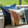 Scatterbox Cushion Brody Peach Sorbet lifestyle picture on the couch