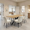 Broudy Dining Table 180 cm Medium Oak lifestyle picture in the dining room