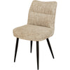 Broudy Fabric Dining Chair Oatmeal Pair kitchen chairs that ensure comfortable seat