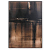 Brown Abstract Framed Canvas 140 x 100 cm