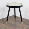 "Black and gold nest of coffee tables with modern design"
