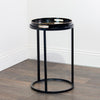 "Black and gold nest of coffee tables with modern design"
