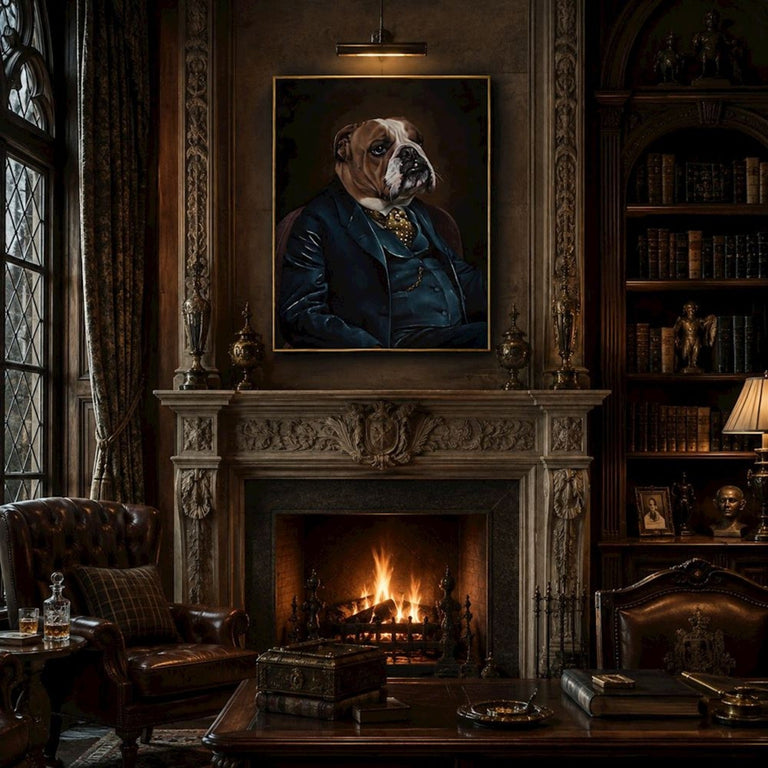 Bulldog Framed Picture