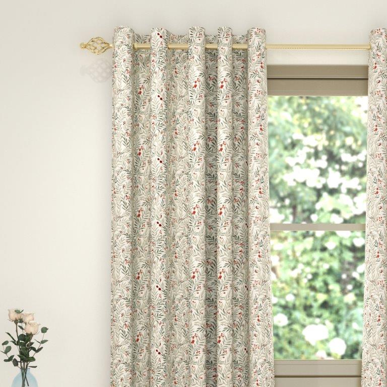 Burgley Russet Eyelet Curtains