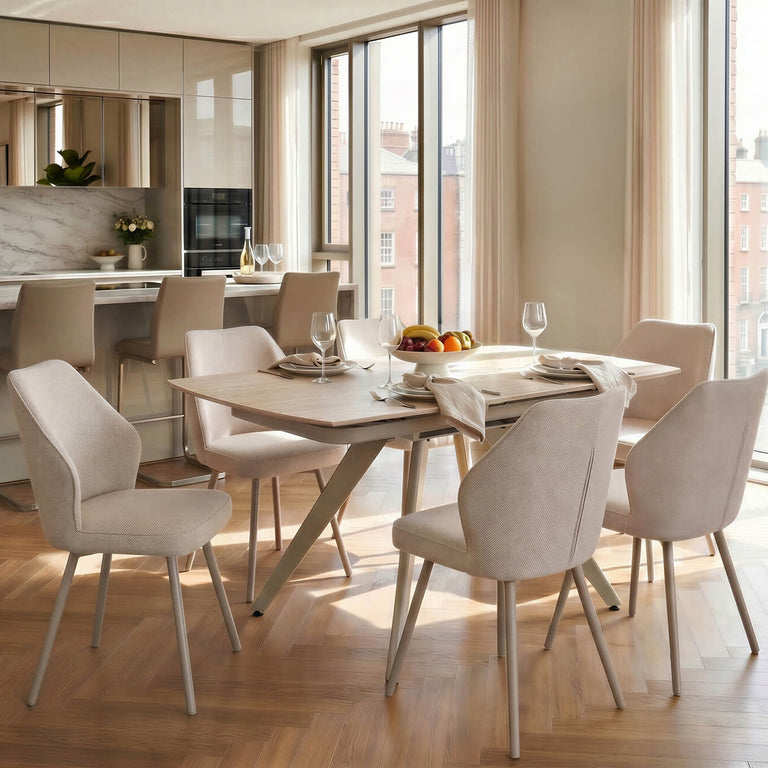 Burnell Extending Dining Table 120-180cm Cashmere