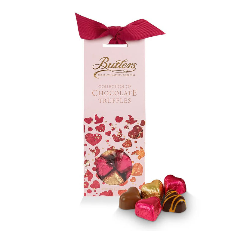 Butlers Chocolate Heart Tapered Box 125g - Assorted Chocolate Gift Box