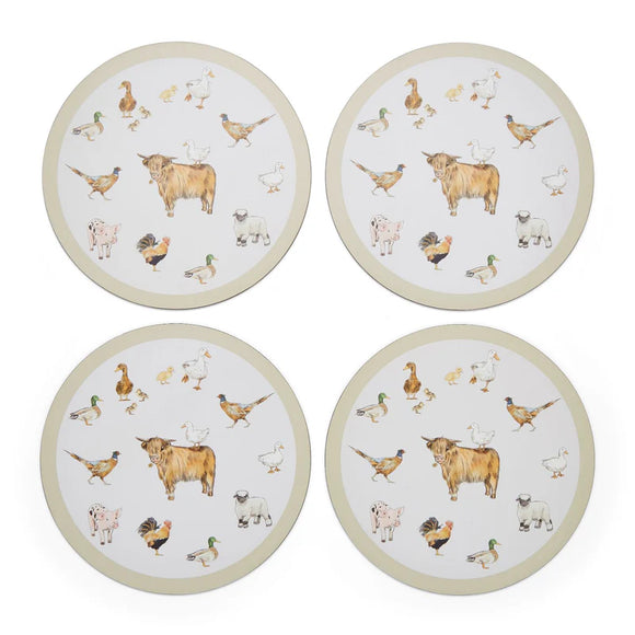 Organic Cotton Buttercup Farm Placemats Set