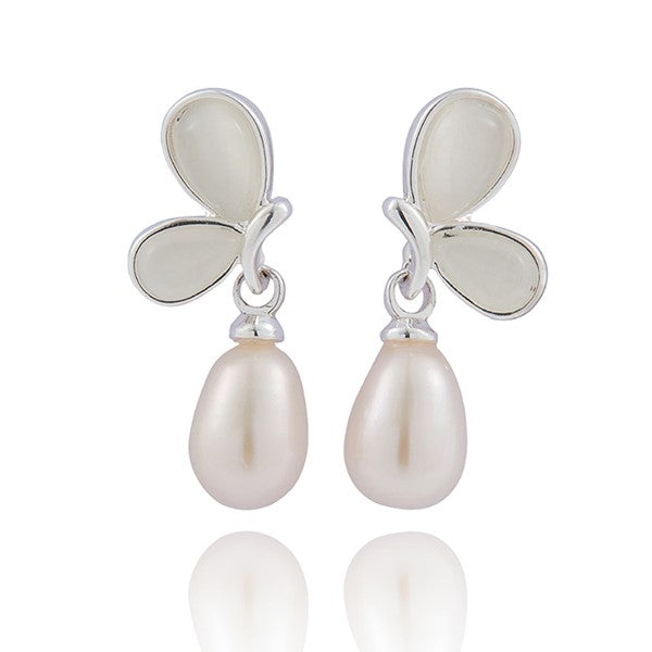Butterfly Freshwater Pearl Earrings