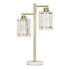 Elegant Callie Crystal Table Lamp with sparkling crystal shades
