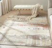 Calvin Klein Enchanting Rug ECH02 Grey Rust lifestyle picture in the living room
