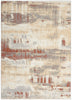 Calvin Klein Enchanting Rug ECH02 Grey Rust abstract brushstrokes pattern with distressed finish