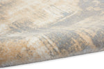 Calvin Klein Enchanting Rug ECH02 Ivory Seaglass machine-made rug with a cut low-high pile
