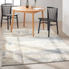 Calvin Klein Enchanting Rug ECH02 Ivory Seaglass lifestyle picture in the dining room