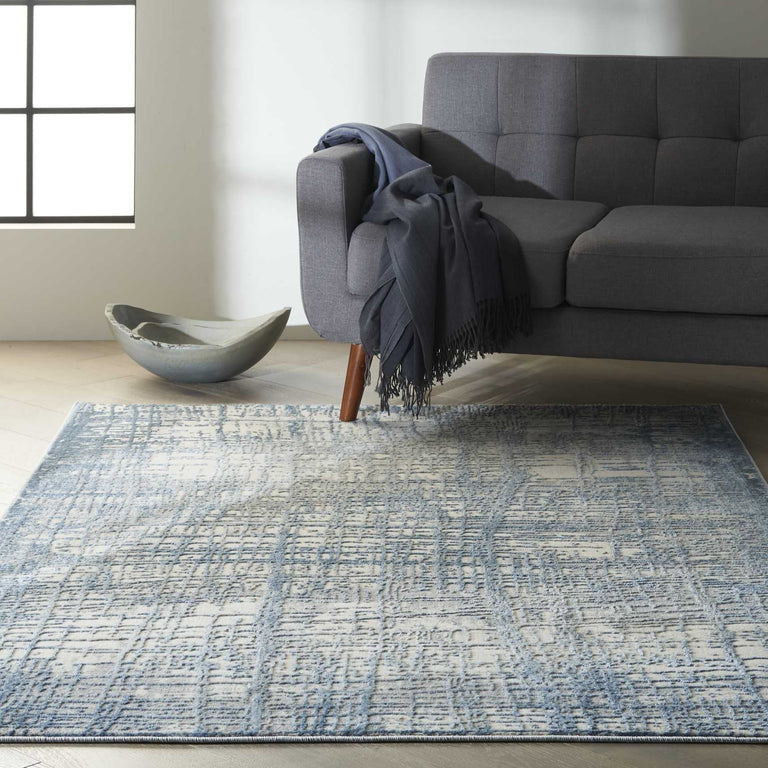 Calvin Klein Rush Rug CK950 Ivory Blue