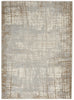 Calvin Klein Rush Rug CK950 Ivory Taupe picture of the rug's abstract design and distressed finish