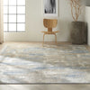 Calvin Klein Rush Rug CK951 Blue Beige made in a warn blue and beige colors