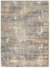 Calvin Klein Rush Rug CK951 Grey Beige: picture of the rug's distressed design 