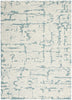 Calvin Klein Sculptural Rug SCL01 Teal abstract designed rug