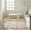 Calvin Klein Summit Rug SUM02 Mocha Ivory lifestyle picture in the living room