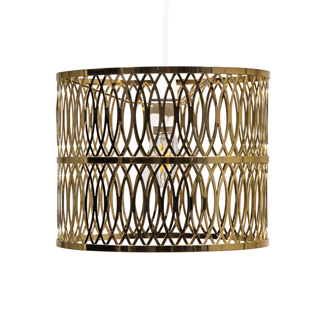 Camena Soft Gold Metal Drum Non Electric Pendant Shade