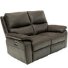 Cancan Leather 2 Seater Electric Recliner Sofa Chocolate with a soft seats and armrests