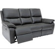 Cancan Leather 3 Seater Sofa Electric Recliner Charcoal with a USB harging port