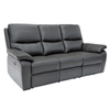 Cancan Leather 3 Seater Sofa Electric Recliner Charcoal with a soft foam-filled comfortable seats