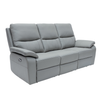 Cancan Leather 3 Seater Sofa Electric Recliner Grey with a soft foam-filled seats