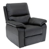 Cancan Leather Electric Recliner Chair Charcoal with a foam-filled seat