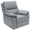 Cancan Leather Electric Recliner Chair Grey with a foam-filled seat for extra comfort