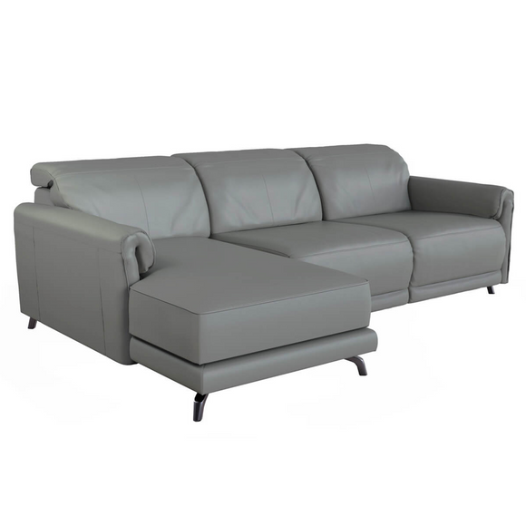 Modern fixed sofa for living spaces.
