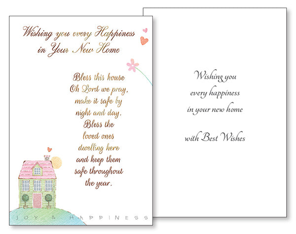 Card -Wishing You Happiness in your New Home